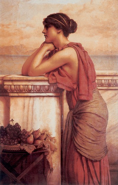 Al borde del camino de John William Godward